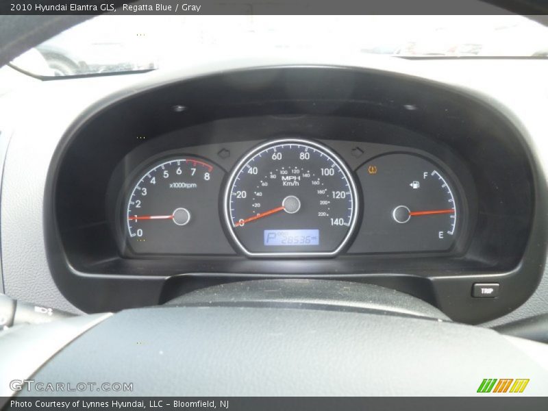 Regatta Blue / Gray 2010 Hyundai Elantra GLS
