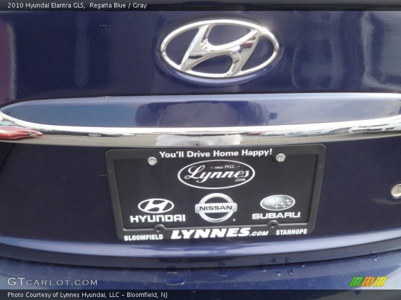 Regatta Blue / Gray 2010 Hyundai Elantra GLS