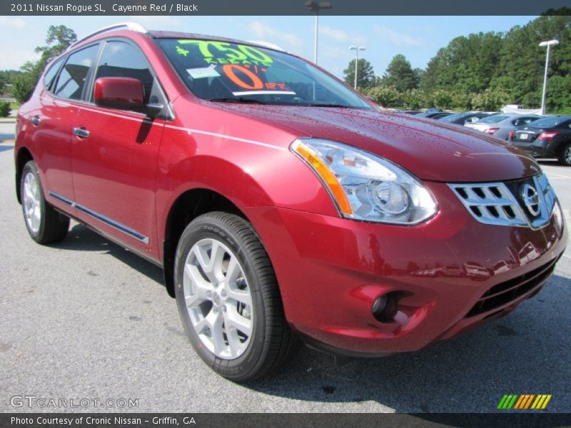 Cayenne Red / Black 2011 Nissan Rogue SL