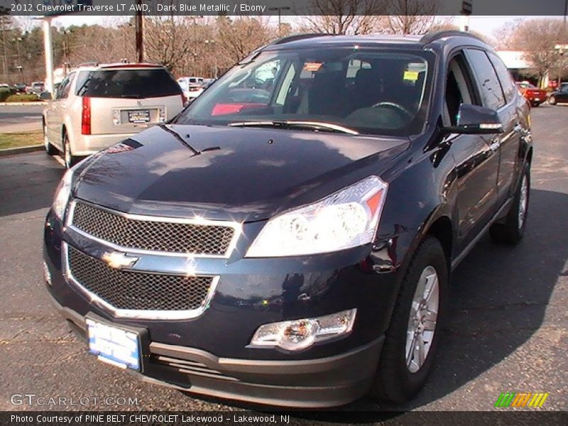Dark Blue Metallic / Ebony 2012 Chevrolet Traverse LT AWD