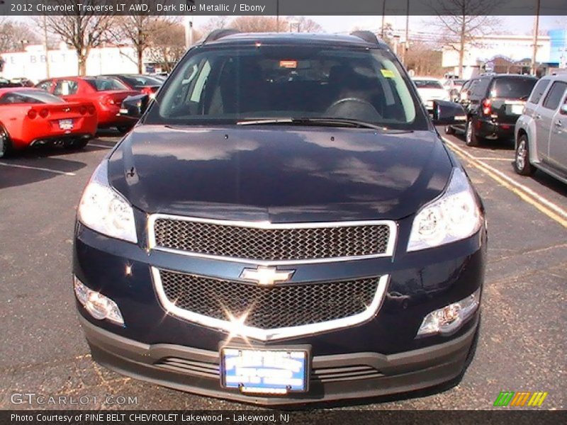 Dark Blue Metallic / Ebony 2012 Chevrolet Traverse LT AWD