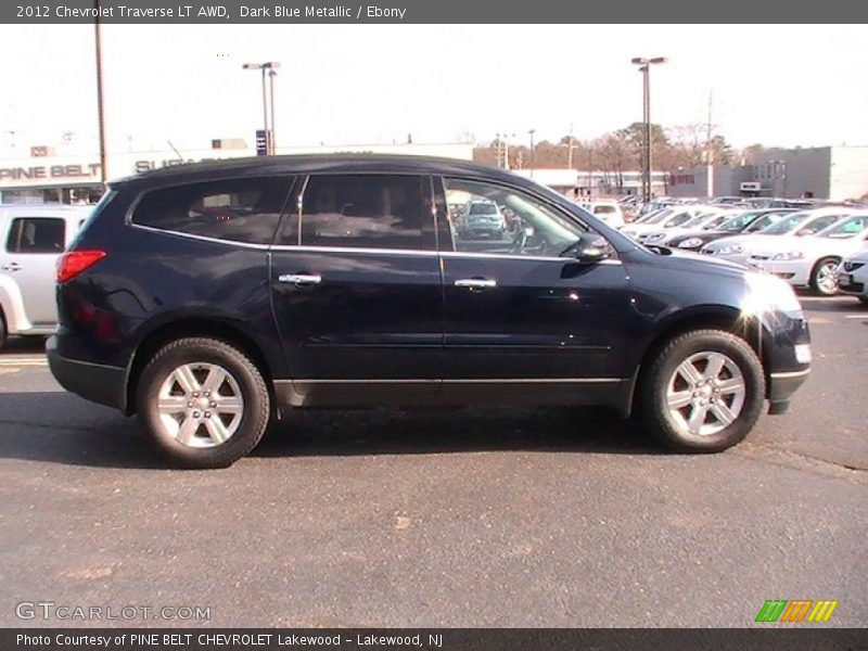 Dark Blue Metallic / Ebony 2012 Chevrolet Traverse LT AWD