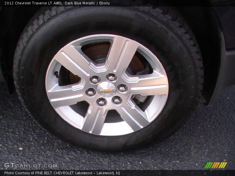 Dark Blue Metallic / Ebony 2012 Chevrolet Traverse LT AWD