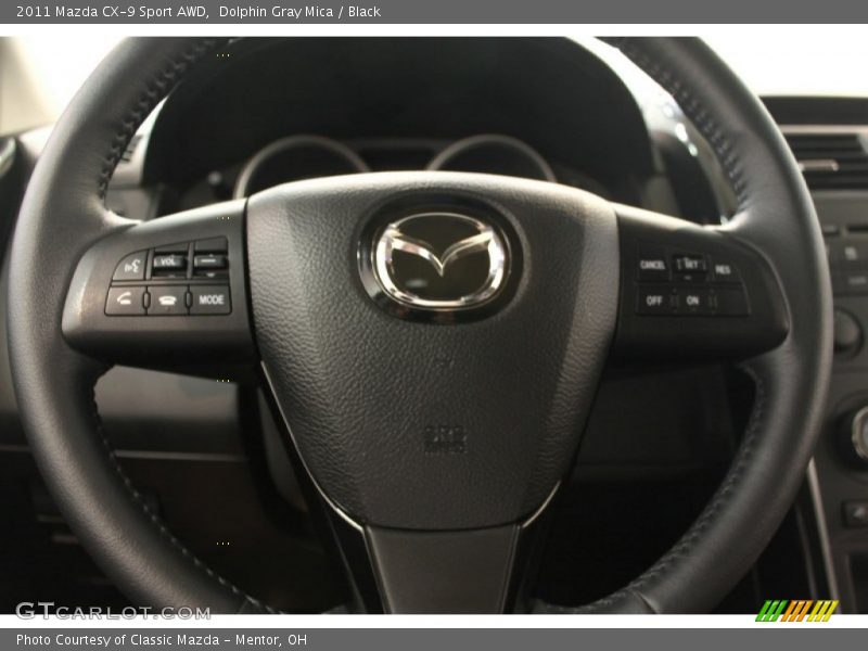 Dolphin Gray Mica / Black 2011 Mazda CX-9 Sport AWD
