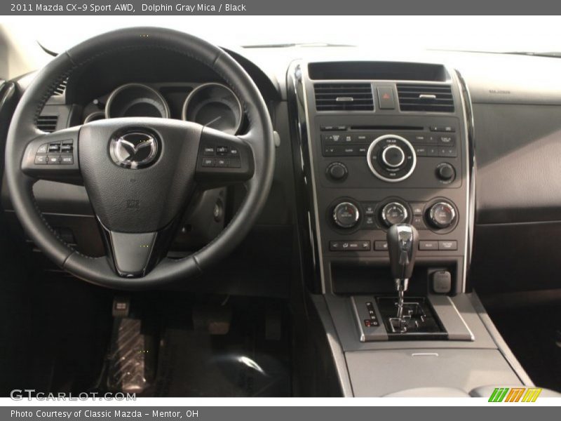 Dolphin Gray Mica / Black 2011 Mazda CX-9 Sport AWD