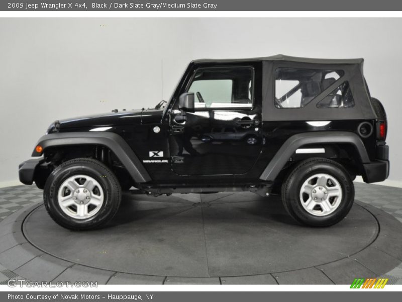 Black / Dark Slate Gray/Medium Slate Gray 2009 Jeep Wrangler X 4x4