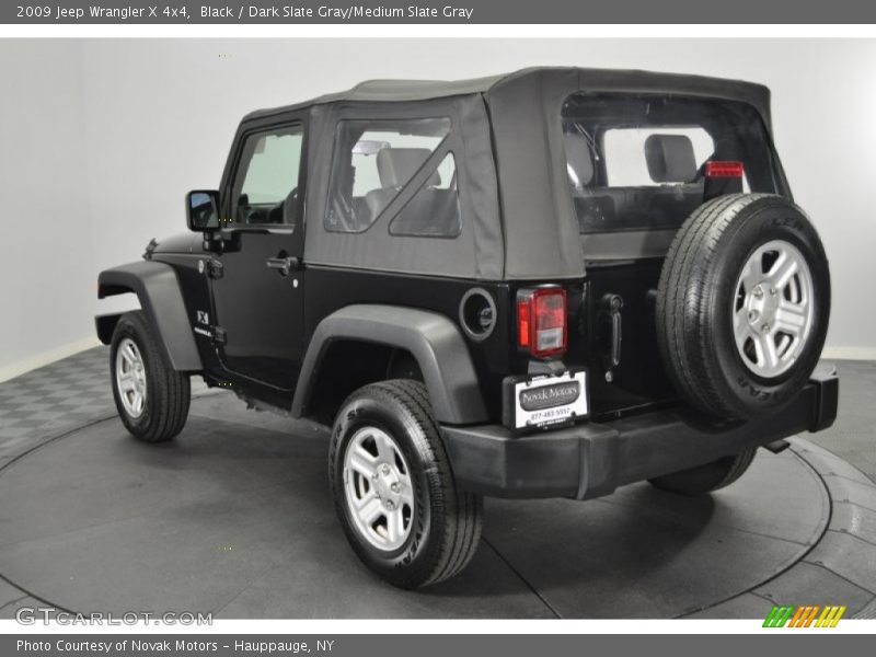 Black / Dark Slate Gray/Medium Slate Gray 2009 Jeep Wrangler X 4x4