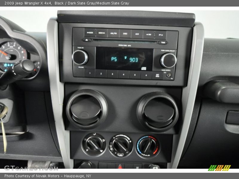 Black / Dark Slate Gray/Medium Slate Gray 2009 Jeep Wrangler X 4x4