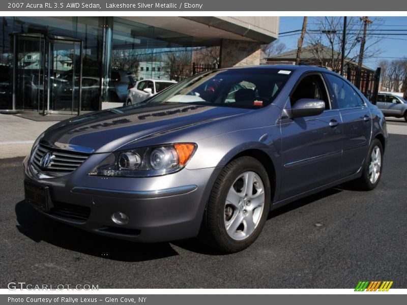 Lakeshore Silver Metallic / Ebony 2007 Acura RL 3.5 AWD Sedan