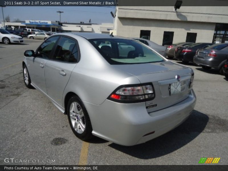 Diamond Silver Metallic / Black 2011 Saab 9-3 2.0T Sport Sedan
