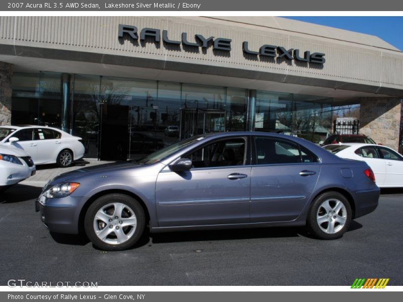 Lakeshore Silver Metallic / Ebony 2007 Acura RL 3.5 AWD Sedan
