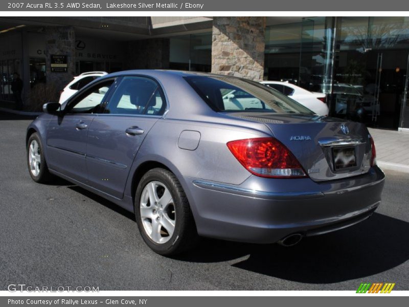 Lakeshore Silver Metallic / Ebony 2007 Acura RL 3.5 AWD Sedan
