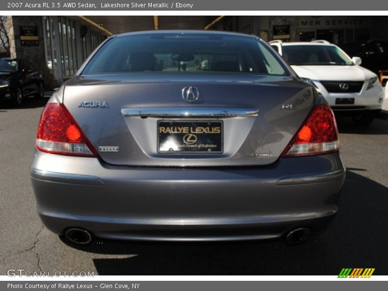 Lakeshore Silver Metallic / Ebony 2007 Acura RL 3.5 AWD Sedan