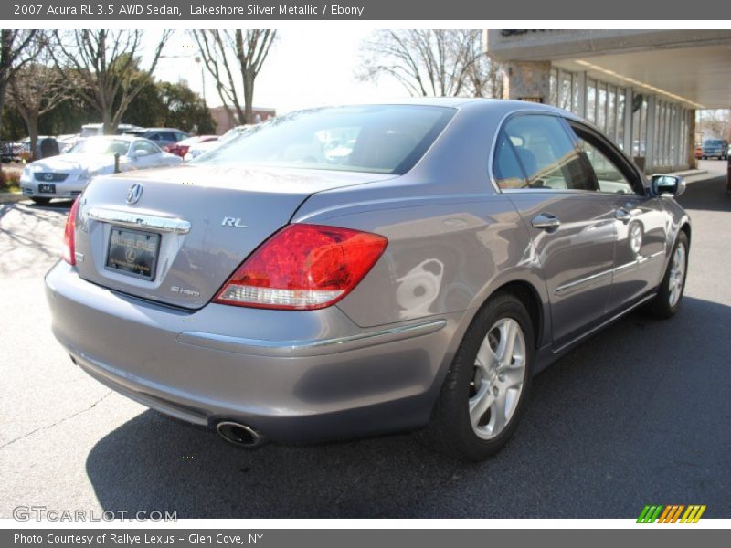 Lakeshore Silver Metallic / Ebony 2007 Acura RL 3.5 AWD Sedan