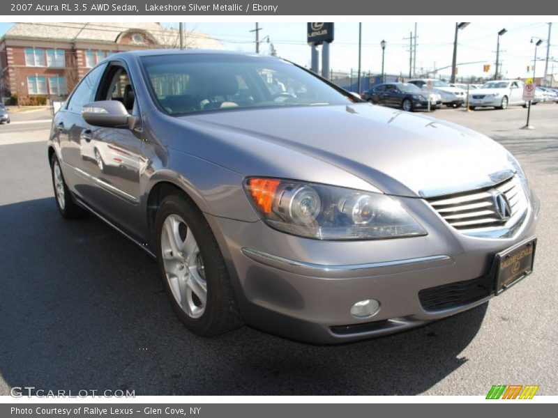 Lakeshore Silver Metallic / Ebony 2007 Acura RL 3.5 AWD Sedan