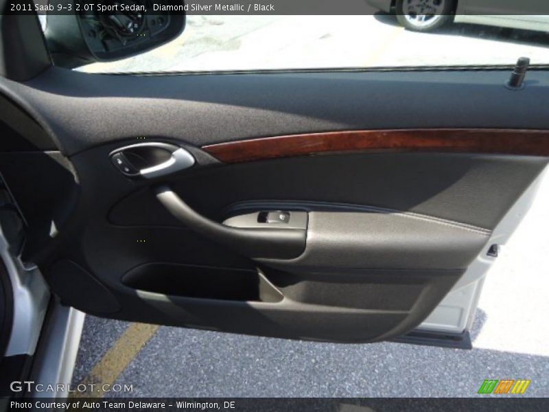 Diamond Silver Metallic / Black 2011 Saab 9-3 2.0T Sport Sedan