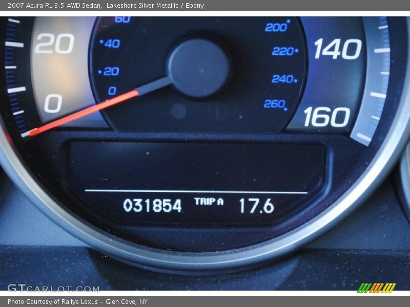 Lakeshore Silver Metallic / Ebony 2007 Acura RL 3.5 AWD Sedan