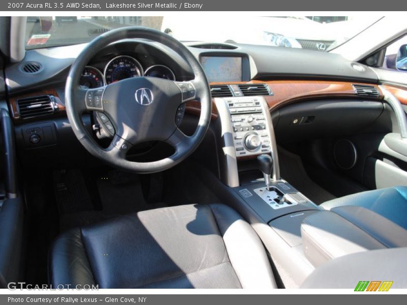 Lakeshore Silver Metallic / Ebony 2007 Acura RL 3.5 AWD Sedan