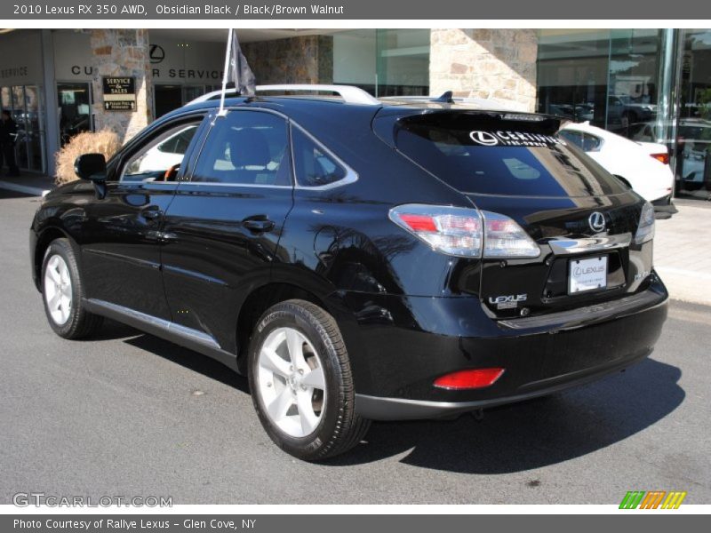 Obsidian Black / Black/Brown Walnut 2010 Lexus RX 350 AWD