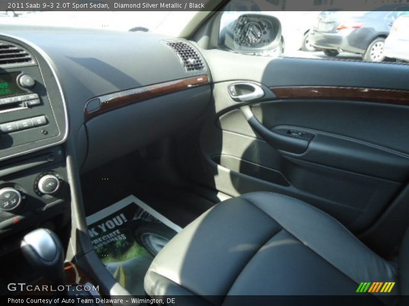 Diamond Silver Metallic / Black 2011 Saab 9-3 2.0T Sport Sedan