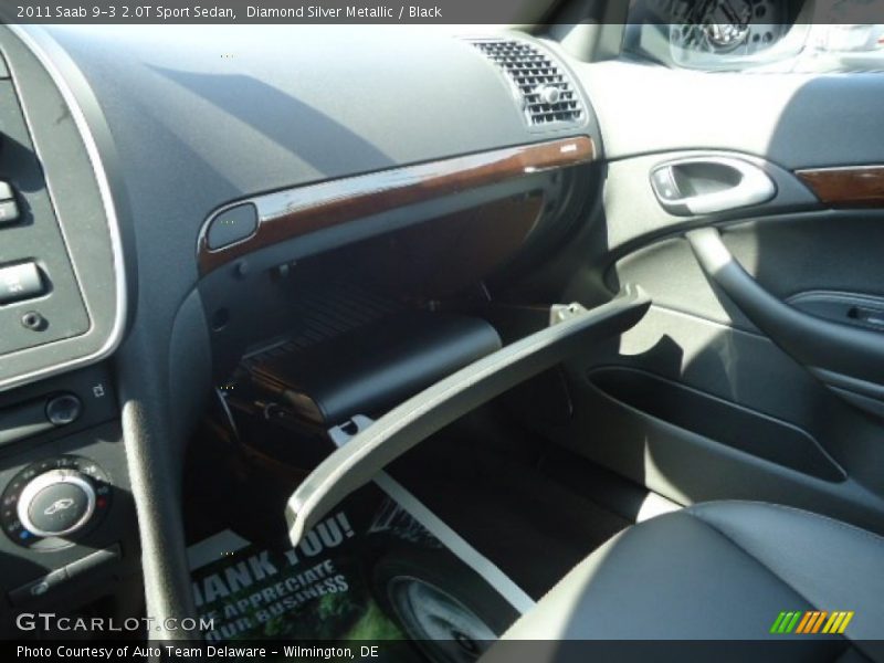 Diamond Silver Metallic / Black 2011 Saab 9-3 2.0T Sport Sedan