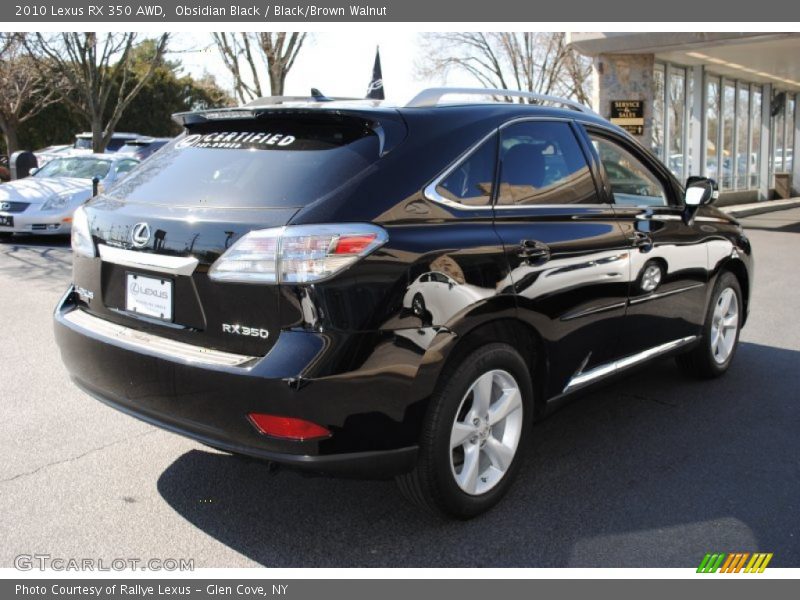 Obsidian Black / Black/Brown Walnut 2010 Lexus RX 350 AWD