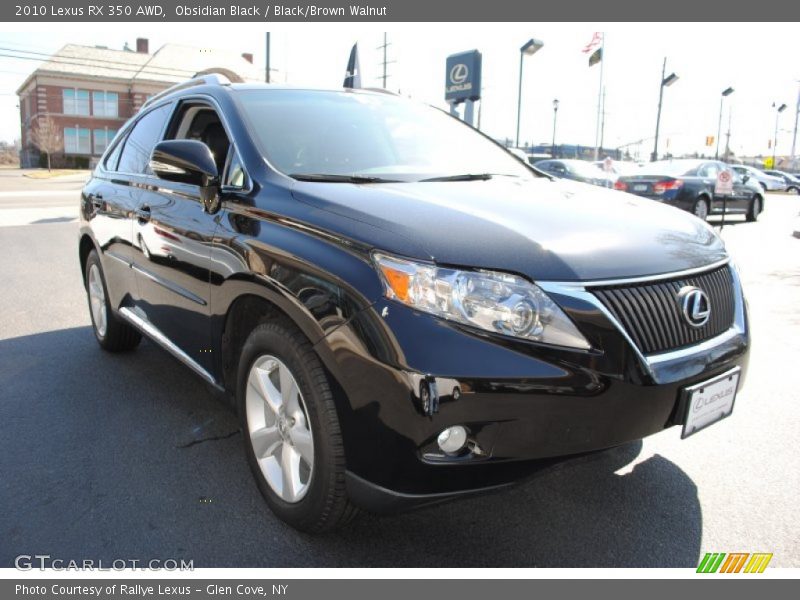 Obsidian Black / Black/Brown Walnut 2010 Lexus RX 350 AWD
