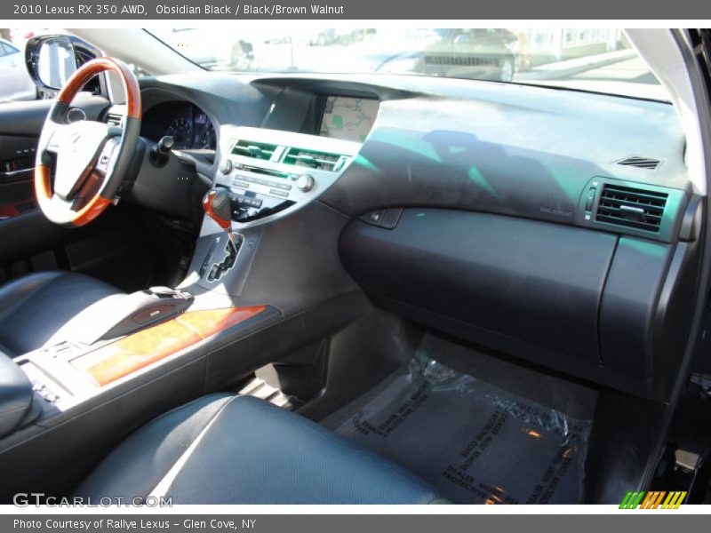 Obsidian Black / Black/Brown Walnut 2010 Lexus RX 350 AWD