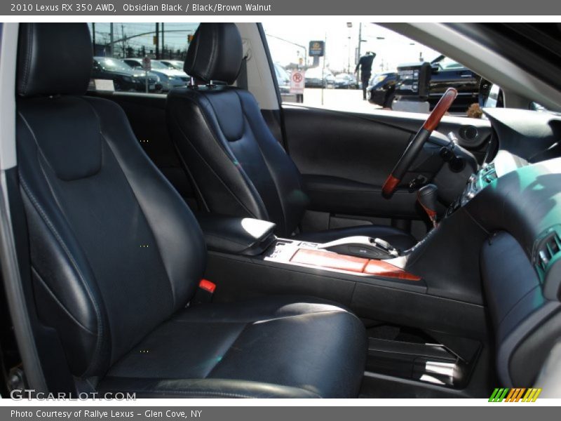 Obsidian Black / Black/Brown Walnut 2010 Lexus RX 350 AWD