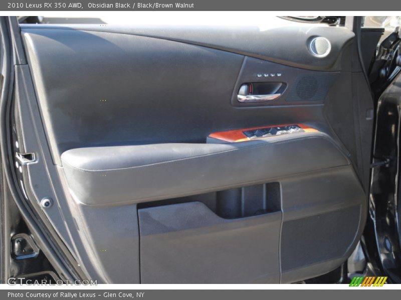 Obsidian Black / Black/Brown Walnut 2010 Lexus RX 350 AWD