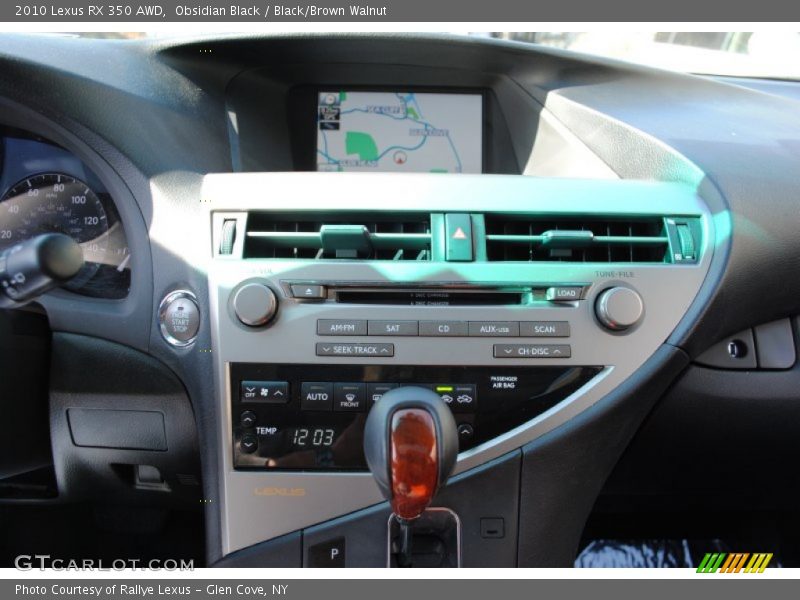 Obsidian Black / Black/Brown Walnut 2010 Lexus RX 350 AWD