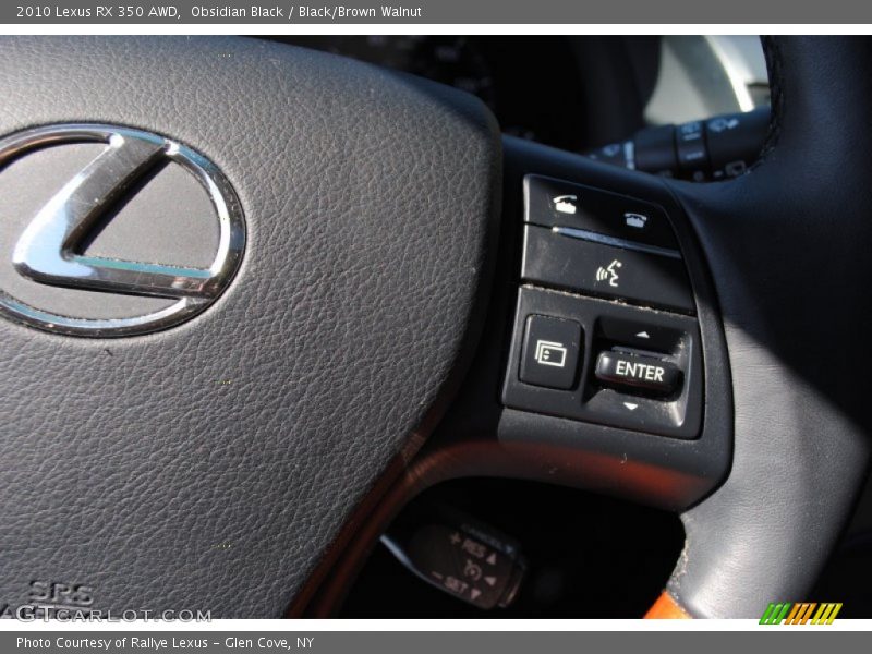 Obsidian Black / Black/Brown Walnut 2010 Lexus RX 350 AWD