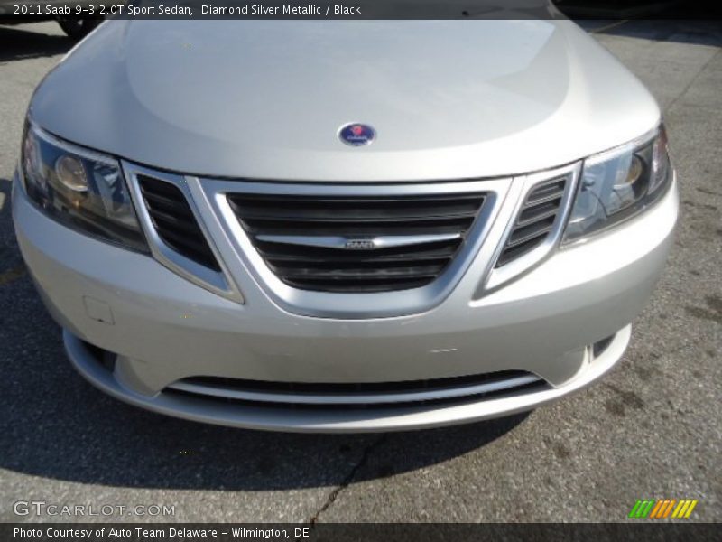 Diamond Silver Metallic / Black 2011 Saab 9-3 2.0T Sport Sedan