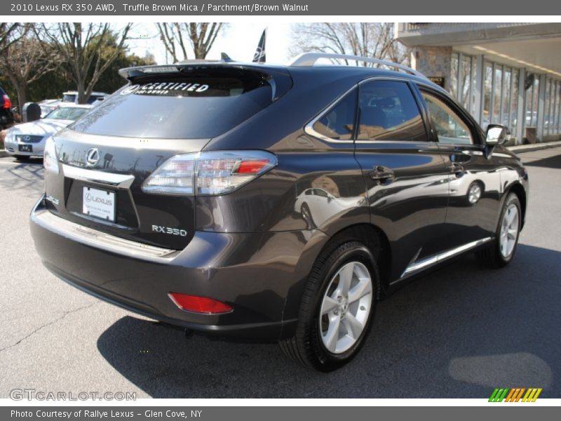 Truffle Brown Mica / Parchment/Brown Walnut 2010 Lexus RX 350 AWD