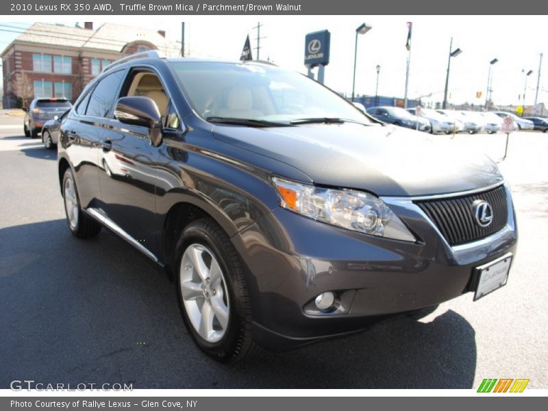 Truffle Brown Mica / Parchment/Brown Walnut 2010 Lexus RX 350 AWD