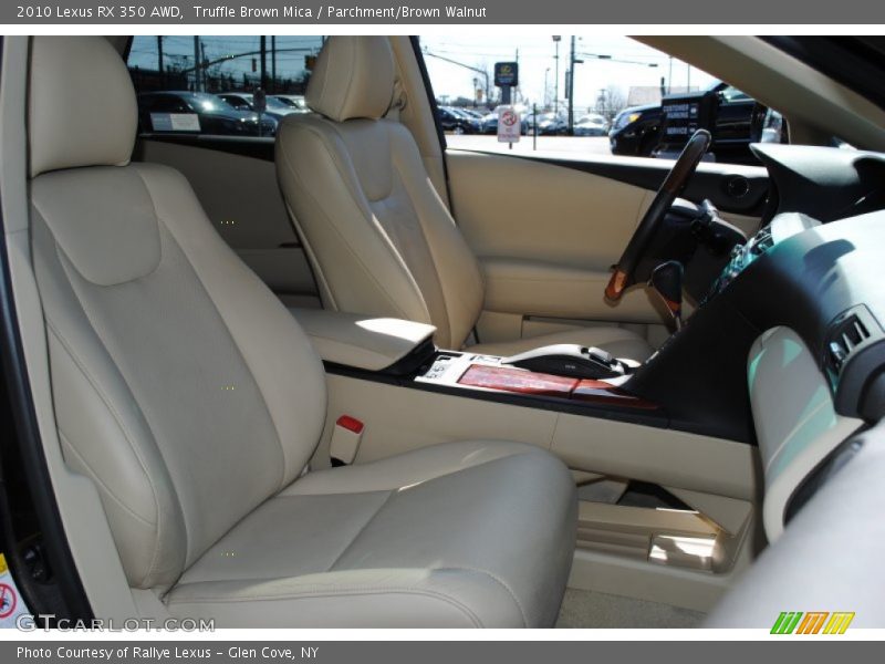 Truffle Brown Mica / Parchment/Brown Walnut 2010 Lexus RX 350 AWD