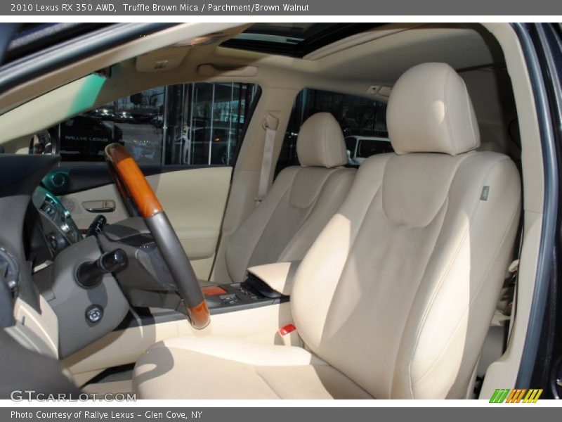 Truffle Brown Mica / Parchment/Brown Walnut 2010 Lexus RX 350 AWD