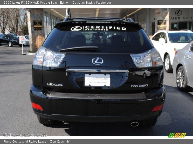 Obsidian Black / Parchment 2009 Lexus RX 350 AWD Pebble Beach Edition