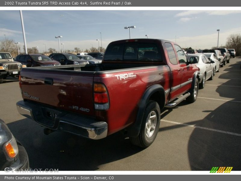 Sunfire Red Pearl / Oak 2002 Toyota Tundra SR5 TRD Access Cab 4x4