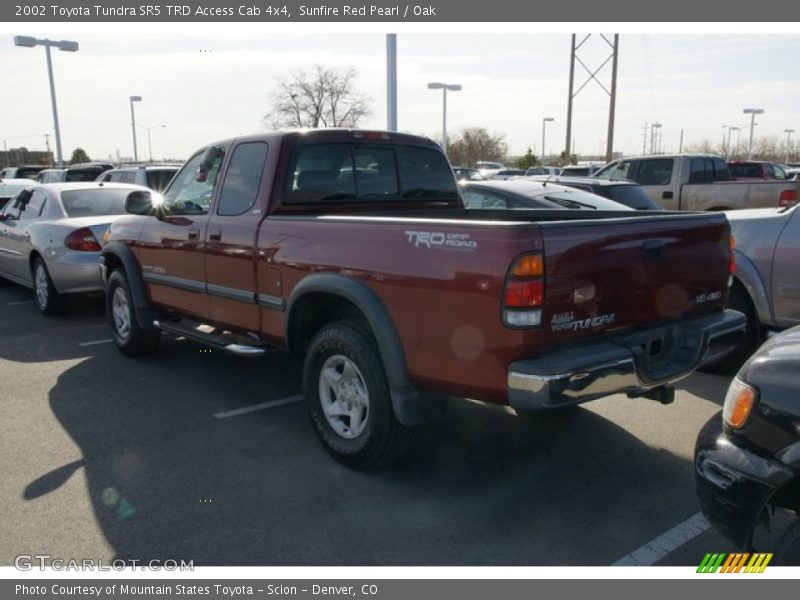 Sunfire Red Pearl / Oak 2002 Toyota Tundra SR5 TRD Access Cab 4x4