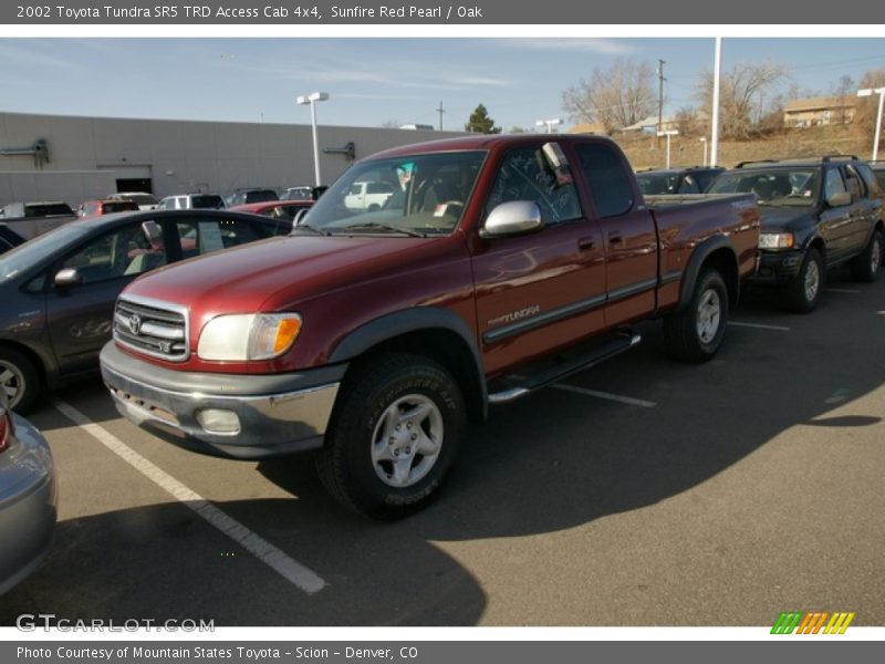 Sunfire Red Pearl / Oak 2002 Toyota Tundra SR5 TRD Access Cab 4x4