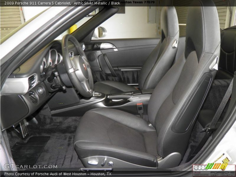 Arctic Silver Metallic / Black 2009 Porsche 911 Carrera S Cabriolet