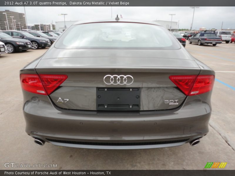 Dakota Grey Metallic / Velvet Beige 2012 Audi A7 3.0T quattro Prestige