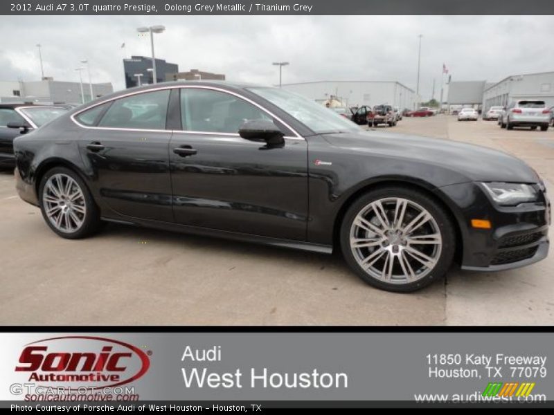 Oolong Grey Metallic / Titanium Grey 2012 Audi A7 3.0T quattro Prestige