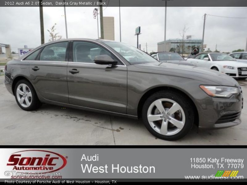 Dakota Gray Metallic / Black 2012 Audi A6 2.0T Sedan