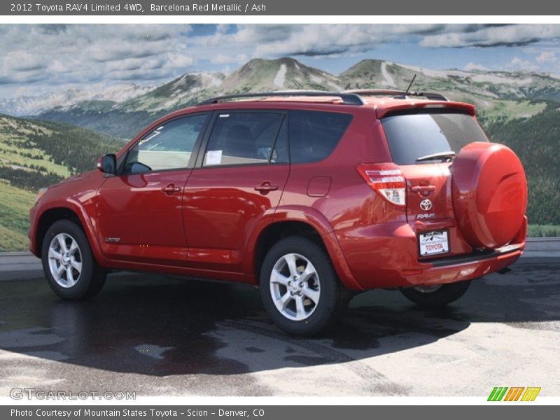 Barcelona Red Metallic / Ash 2012 Toyota RAV4 Limited 4WD