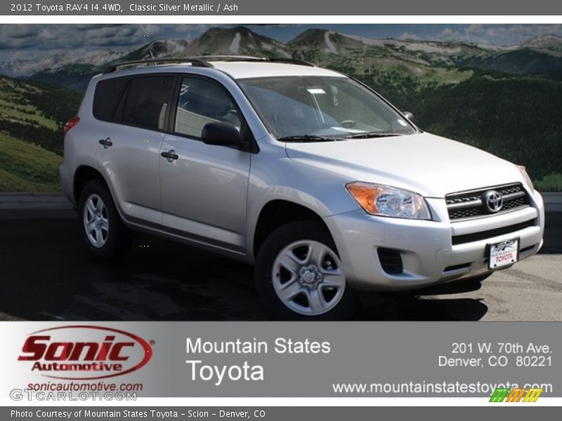 Classic Silver Metallic / Ash 2012 Toyota RAV4 I4 4WD