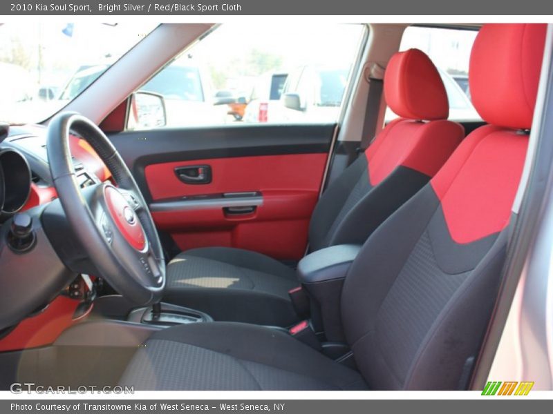  2010 Soul Sport Red/Black Sport Cloth Interior