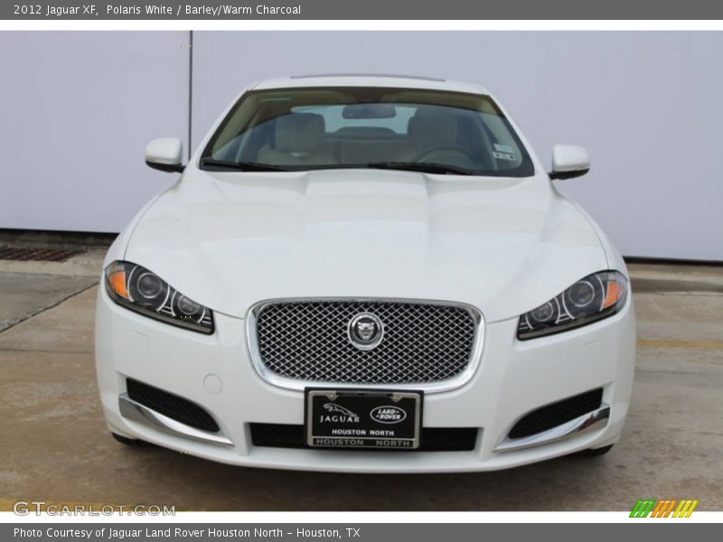 Polaris White / Barley/Warm Charcoal 2012 Jaguar XF