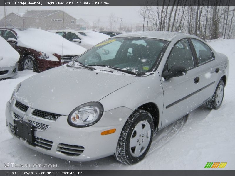 Bright Silver Metallic / Dark Slate Gray 2003 Dodge Neon SE